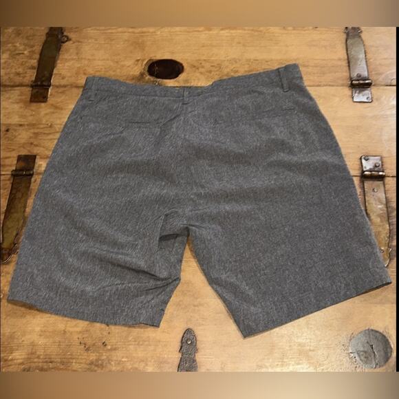 Mens Calvin Klein Charcoal Flat Front Shorts Size 32 - Picture 5 of 5